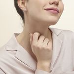 Boucles D'oreilles Puces Albertina Argent Blanc Oxyde De Zirconium - Puces Femme | Marc Orian