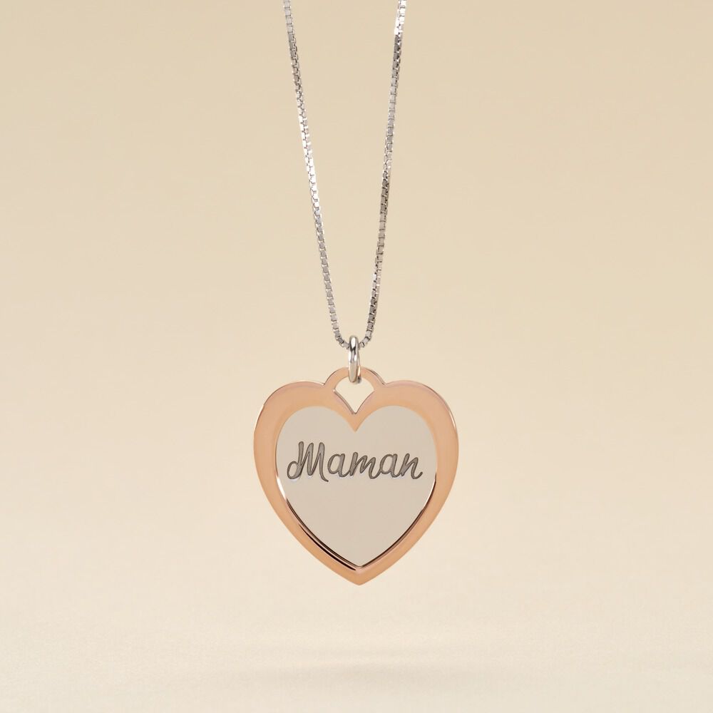 Collier Argent Bicolore Jiya - Colliers maman Femme | Marc Orian