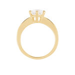 Bague Solitaire Stevie Plaqu&eacute; Or Jaune Oxyde De Zirconium - Bijoux fantaisie Femme | Marc Orian