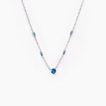 Collier Gemmie Argent Blanc Oxyde De Zirconium - Colliers avec pierres Femme | Marc Orian