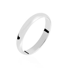 Alliance Meredithe Demi Jonc Classique Or Blanc - Alliances Famille | Marc Orian