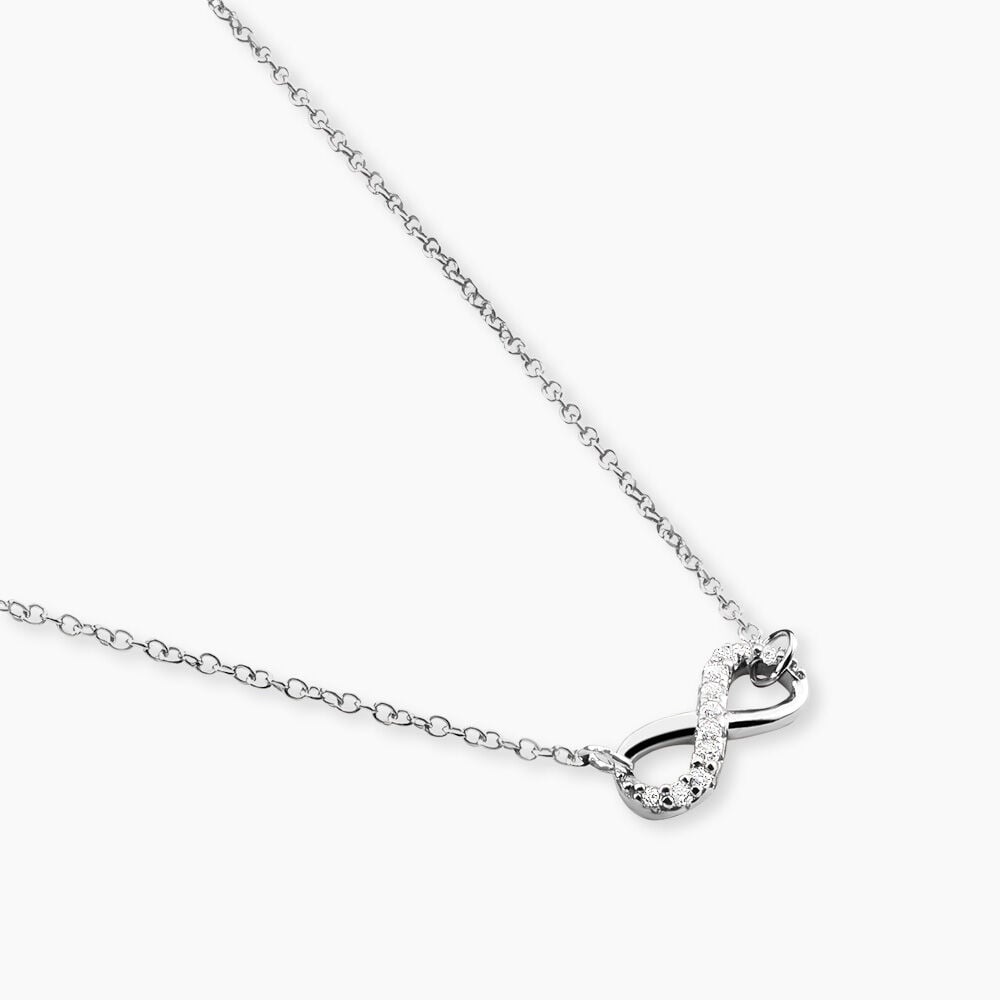Collier Filipe Argent Blanc Oxyde De Zirconium - Colliers avec pierres Femme | Marc Orian