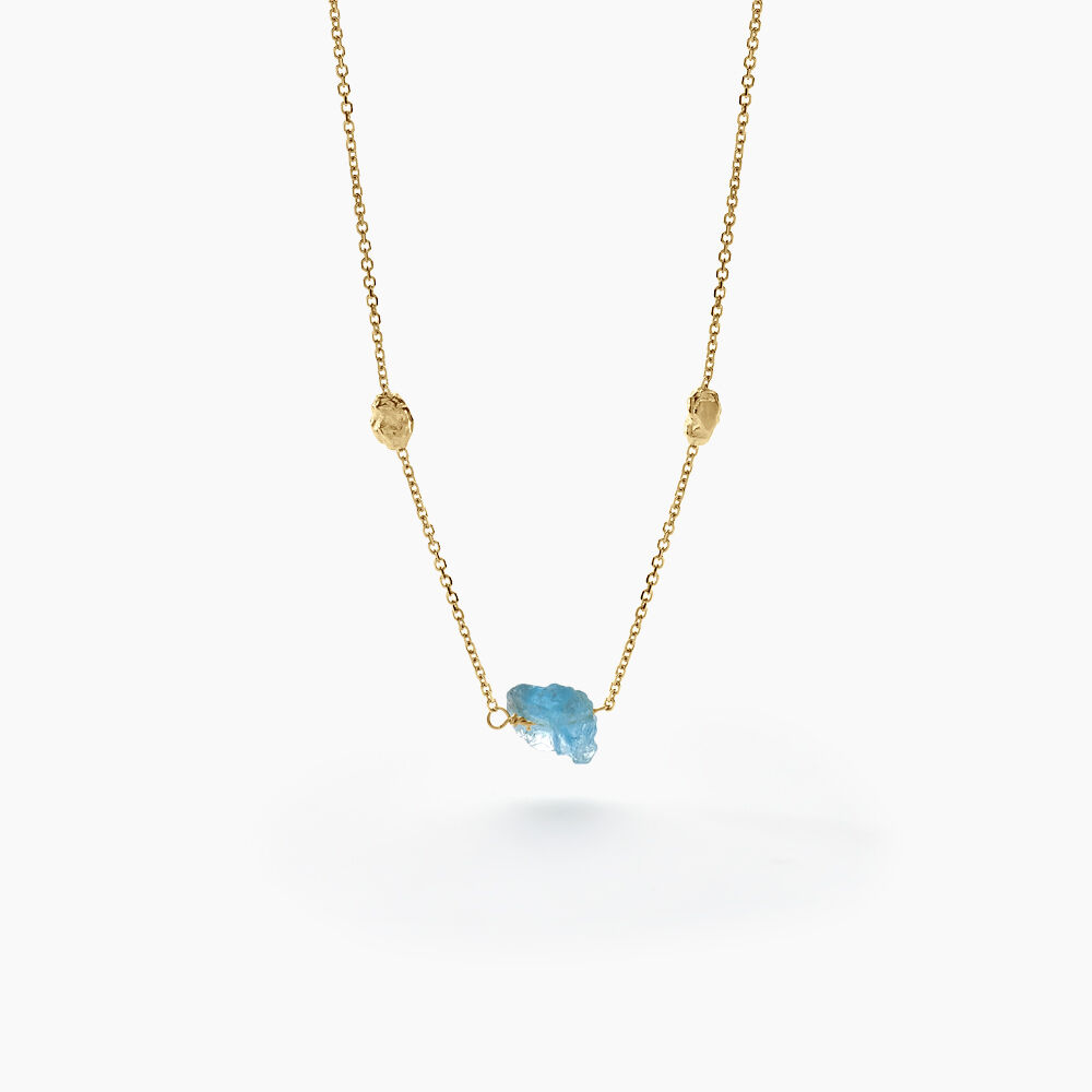 Collier Natille Or Jaune Apatite - Colliers avec pierres Femme | Marc Orian