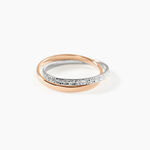 Alliance Hermana Ruban Plat Or Bicolore - Alliances duo Unisex | Marc Orian