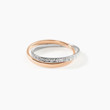 Alliance Hermana Ruban Plat Or Bicolore