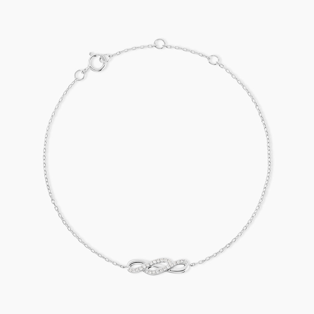 Bracelet Ursulla Or Blanc Diamant - Bracelets chaînes Femme | Marc Orian