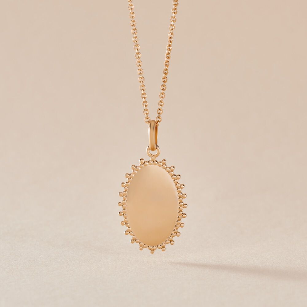 Pendentif Linette Plaque Or Doré - Médailles et médaillons Femme | Marc Orian