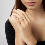 Alliance Fleur Diamantee Ruban Plat Or Jaune - Alliances duo Unisex | Marc Orian