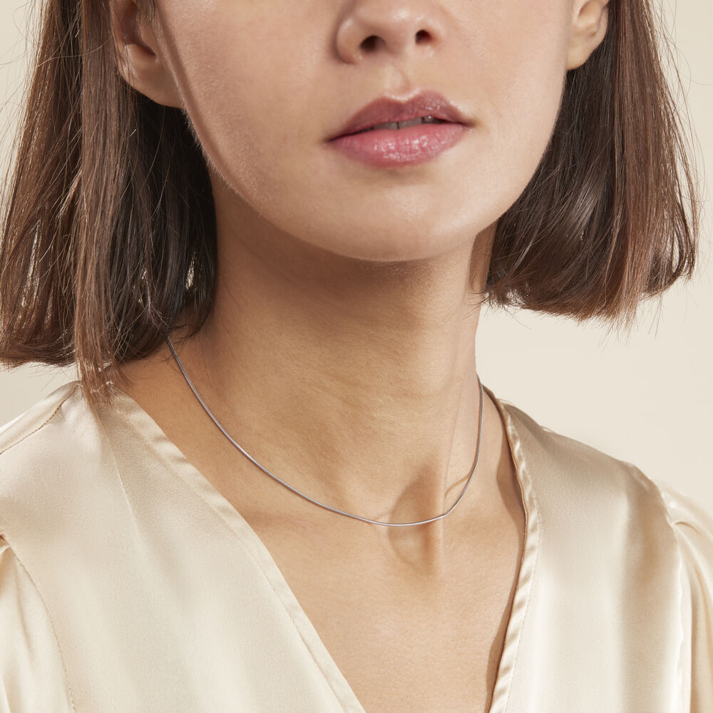 Chaîne Geva Argent Blanc - Chaines Femme | Marc Orian