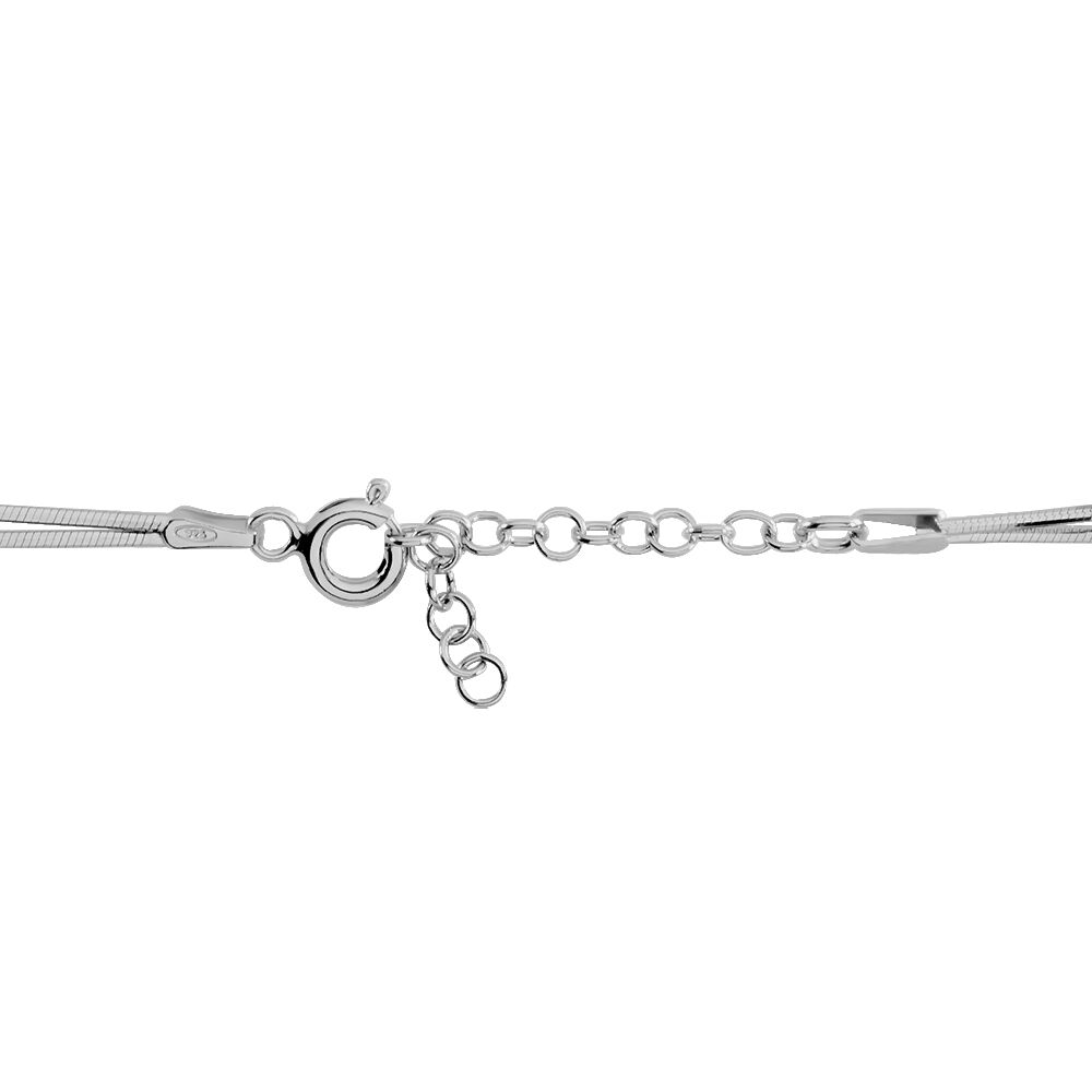 Bracelet Linda Argent Blanc - Bracelets chaînes Femme | Marc Orian