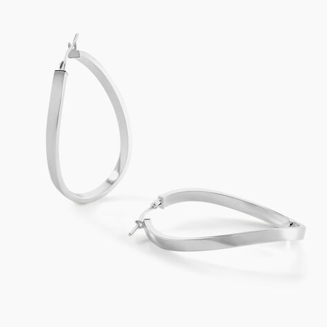 Créoles Silla Or Blanc - Créoles Femme | Marc Orian