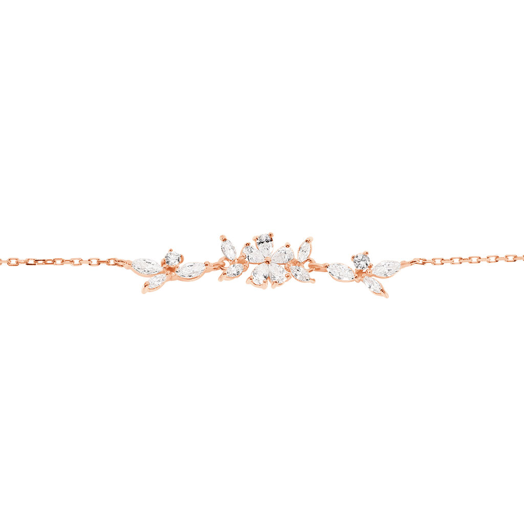 Bracelet Wanda Argent Rose Oxyde De Zirconium - Bracelets chaînes Femme | Marc Orian