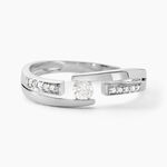 Bague Solitaire Elisa Or Blanc Diamant - Parures de mariage Femme | Marc Orian