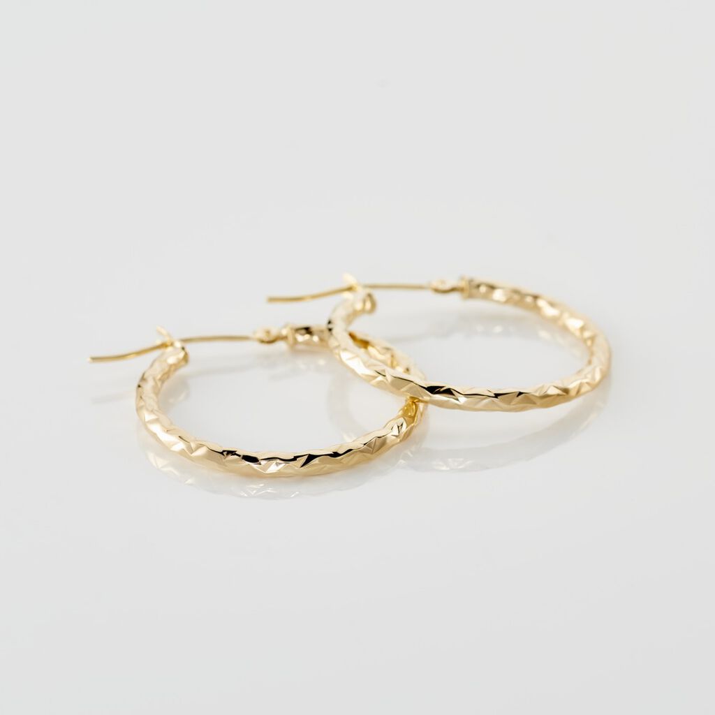 Créoles Cayla Or Jaune - Boucles d'oreilles Créoles Femme | Marc Orian