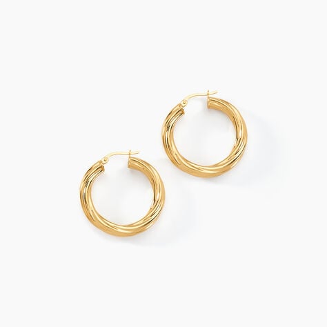 Cr&eacute;oles Yori Or Jaune - Cr&eacute;oles Femme | Marc Orian