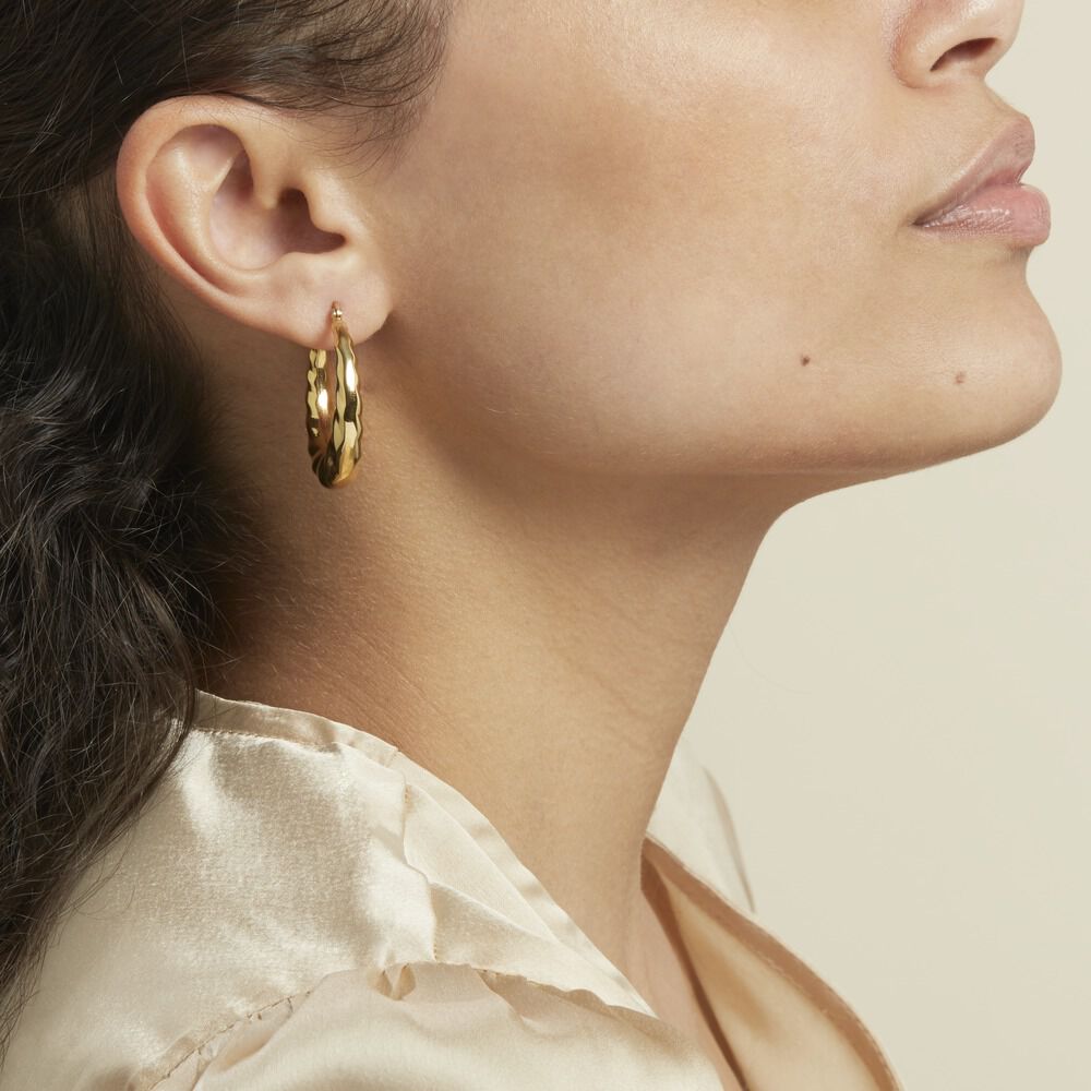 Cr&eacute;oles Acier Dor&eacute; Ibbie - Cr&eacute;oles Femme | Marc Orian