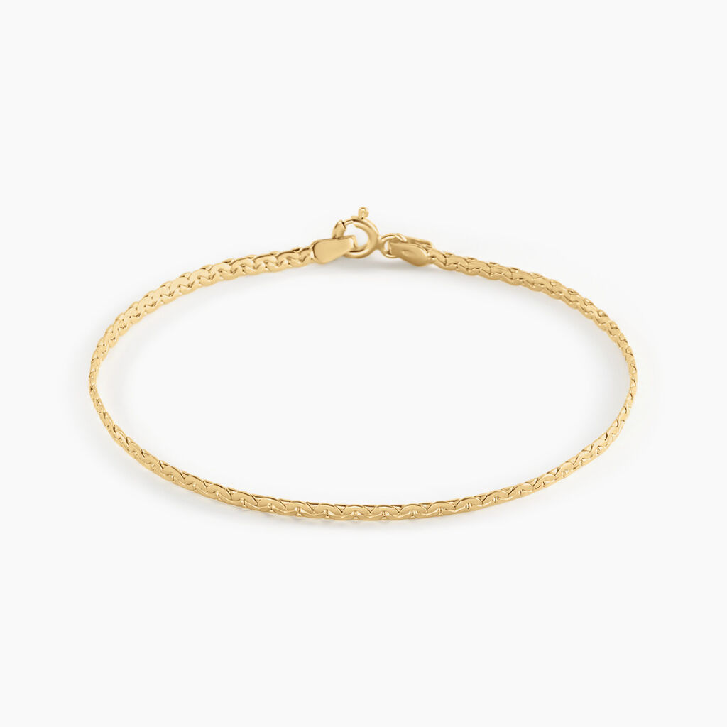 Bracelet Ivy Maille Haricot Or Jaune - Bracelets mailles Femme | Marc Orian