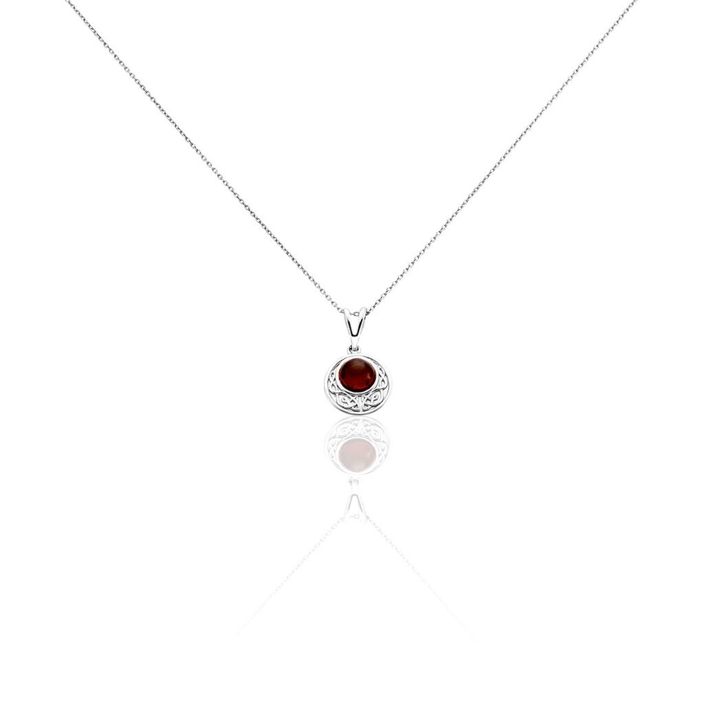 Collier Argent Blanc Mystica Ambre - Colliers avec pierres Femme | Marc Orian