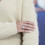 Bague Solitaire Alassane Or Blanc Oxyde De Zirconium - Solitaires Femme | Marc Orian