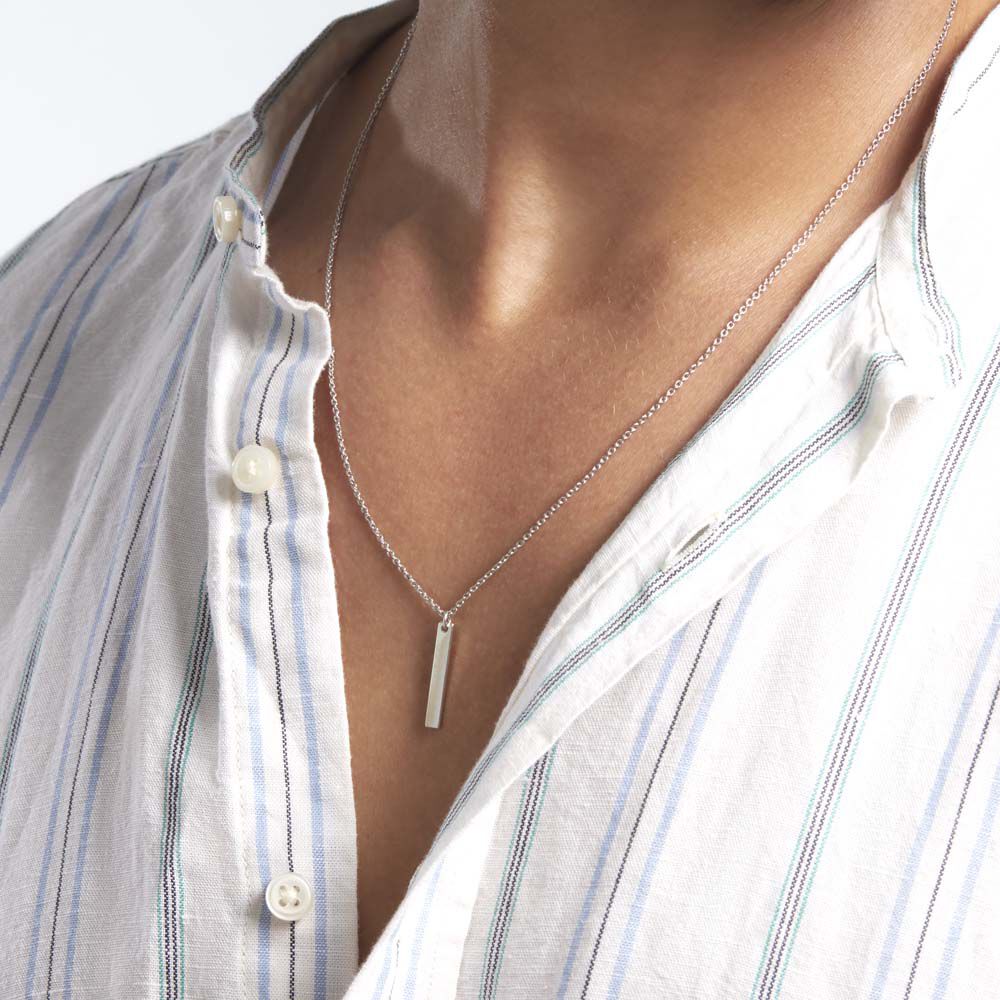 Collier Argent Blanc Fedor - Colliers Homme | Marc Orian