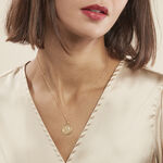 Pendentif Ange Rond Mat Or Jaune - Bijoux personnalis&eacute;s Famille | Marc Orian