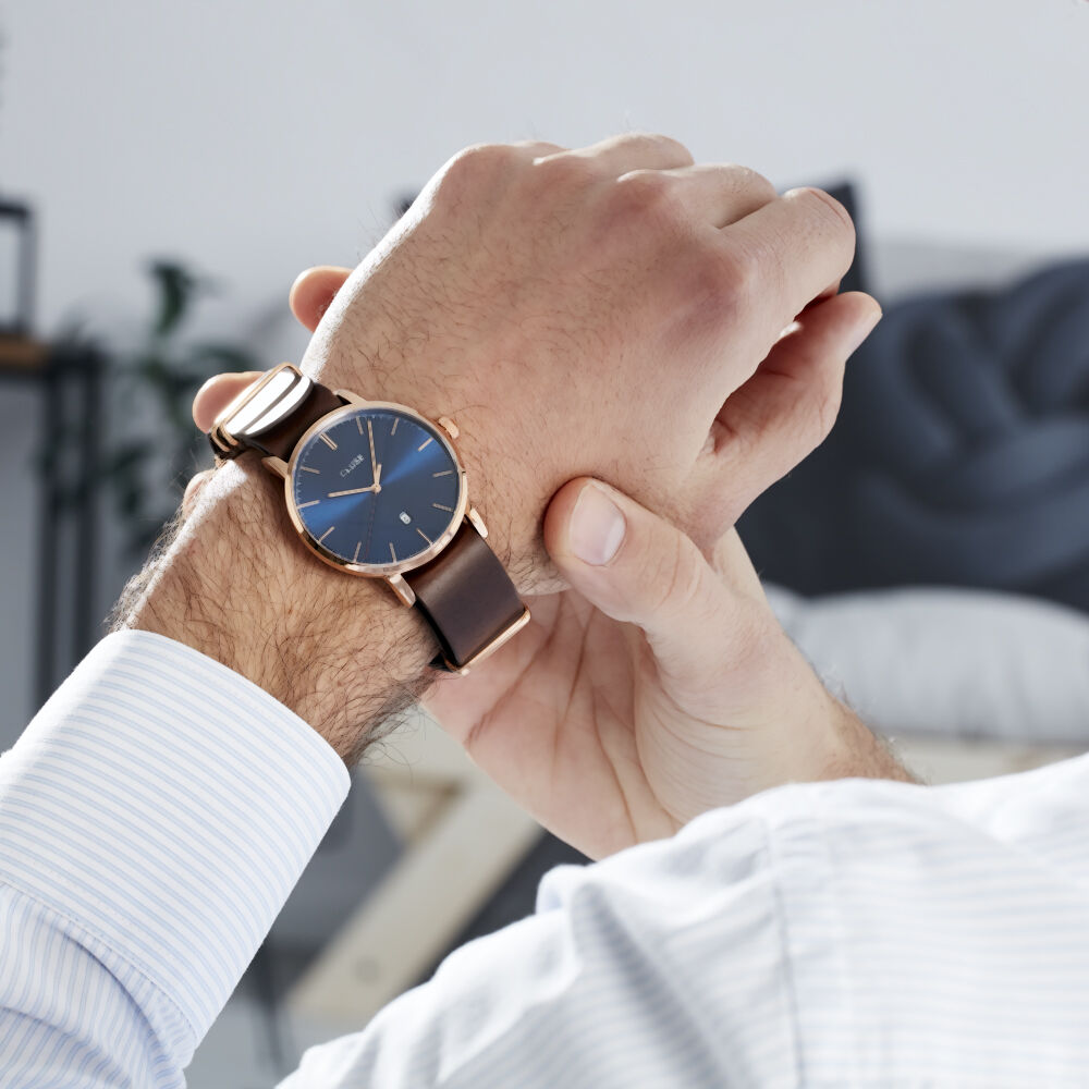 Montre cluse online marron