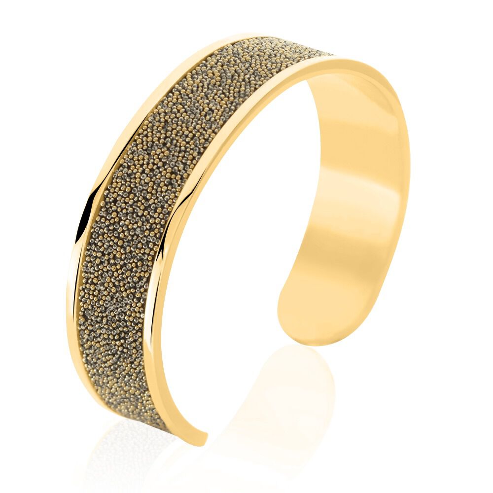 Bracelet Jonc Willis Acier Dore - Bracelets joncs Femme | Marc Orian