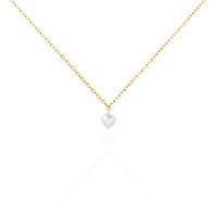 Collier Crush Plaqué Or Jaune Oxyde De Zirconium