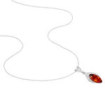 Collier Argent Blanc Enya Ambre - Colliers avec pierres Femme | Marc Orian
