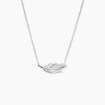 Collier Isae Argent Blanc Oxyde De Zirconium - Colliers avec pierres Femme | Marc Orian