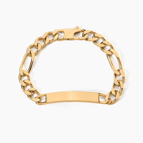 Bracelet Identit&eacute; Bixente Plaqu&eacute; Or Jaune - Gourmettes Homme | Marc Orian