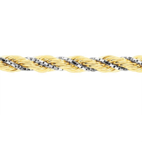 Collier Jerryenne Maille Corde Et Venitienne Or Bicolore - Chaines Femme | Marc Orian