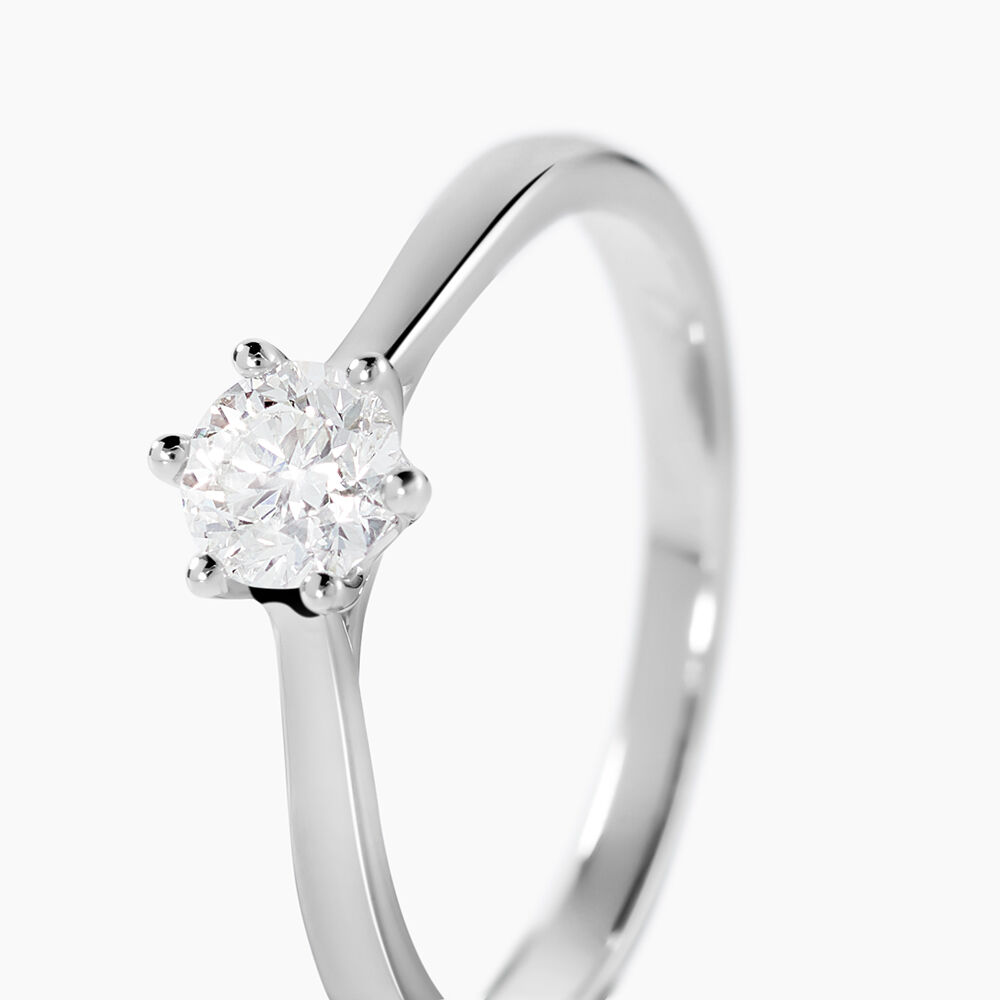 Bague Athena Or Blanc Diamant - Parures de mariage Femme | Marc Orian