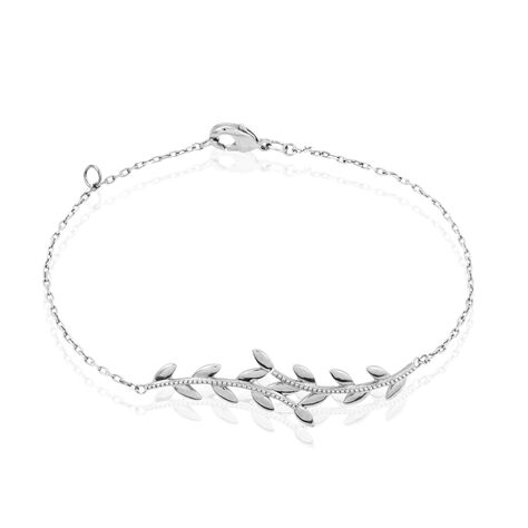 Bracelet Folia Argent Blanc - Bracelets chaînes Femme | Marc Orian