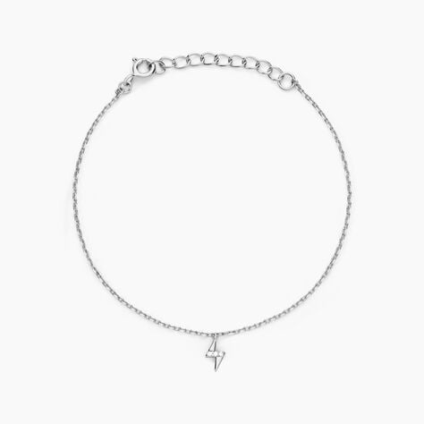 Bracelet Meyline Argent Blanc Oxyde De Zirconium - Bracelets chaînes Femme | Marc Orian