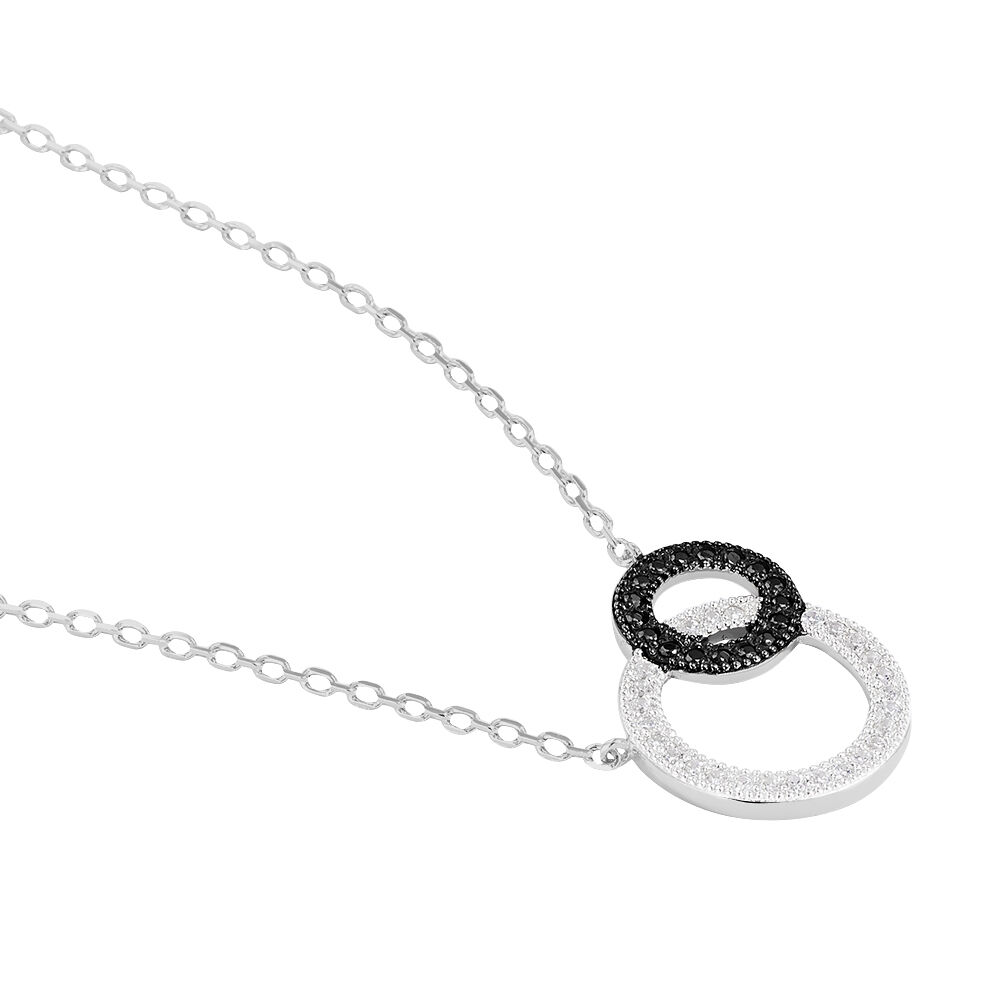 Collier Diana Argent Blanc Oxyde De Zirconium - Colliers avec pierres Femme | Marc Orian