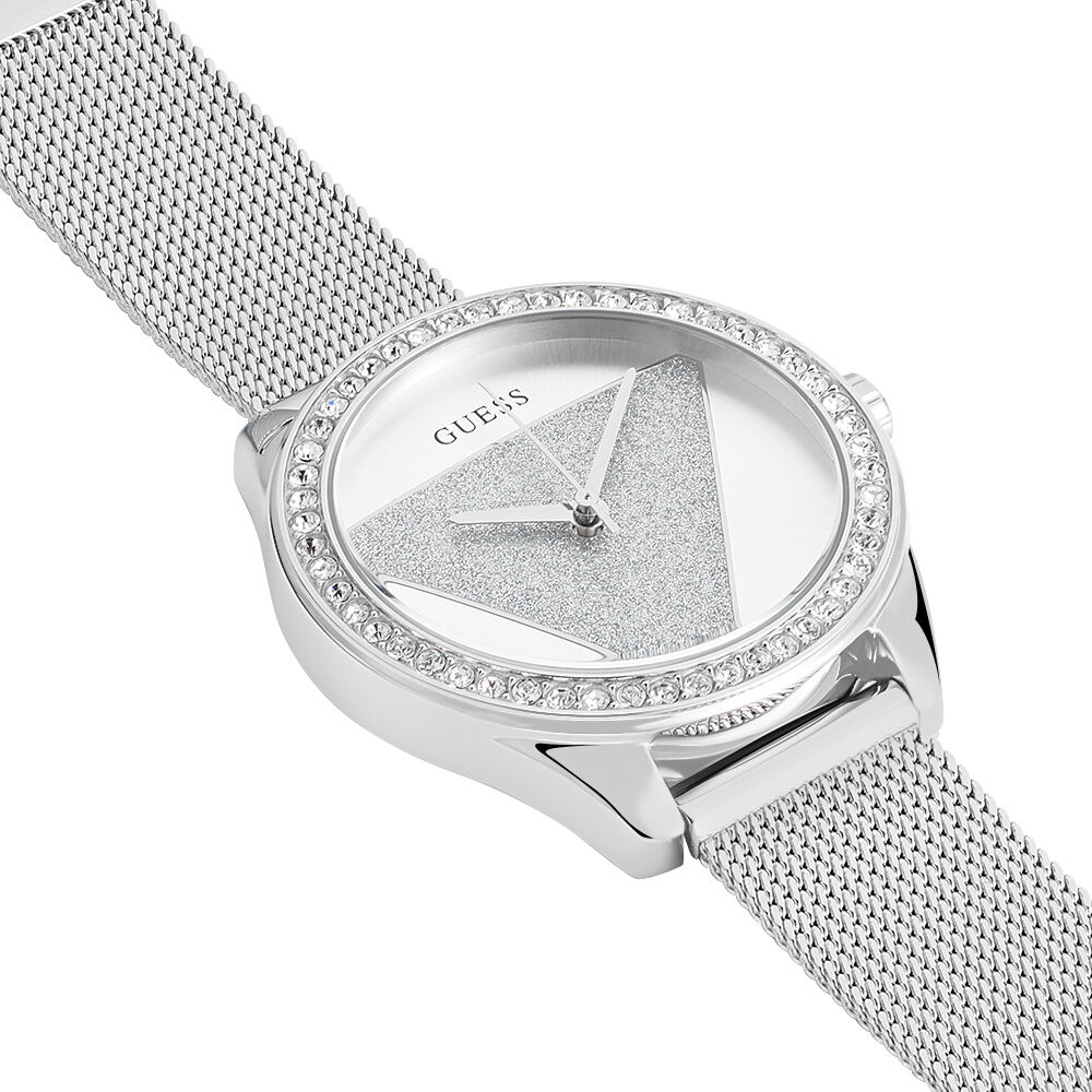 montre femme argentée