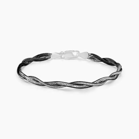 Bracelet Anaiz Argent Blanc - Bracelets mailles Femme | Marc Orian