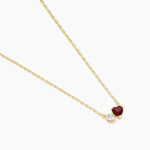 Collier Poem Argent Jaune Tourmaline Oxyde De Zirconium - Colliers avec pierres Femme | Marc Orian