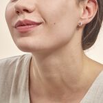 Boucles D'oreilles Puces Goccie Or Jaune Diamant - Puces Femme | Marc Orian