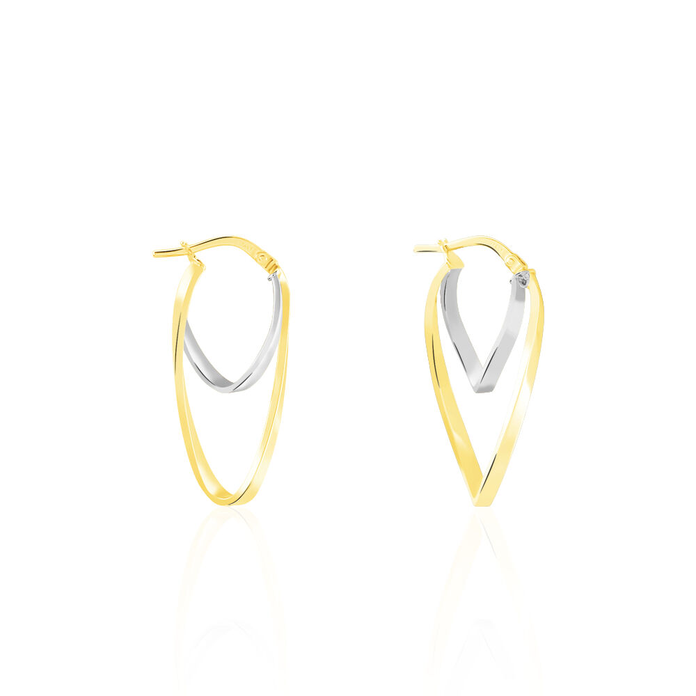 Créoles Aubrey Or Bicolore - Créoles Femme | Marc Orian