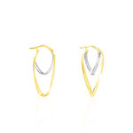 Cr&eacute;oles Aubrey Or Bicolore - Cr&eacute;oles Femme | Marc Orian