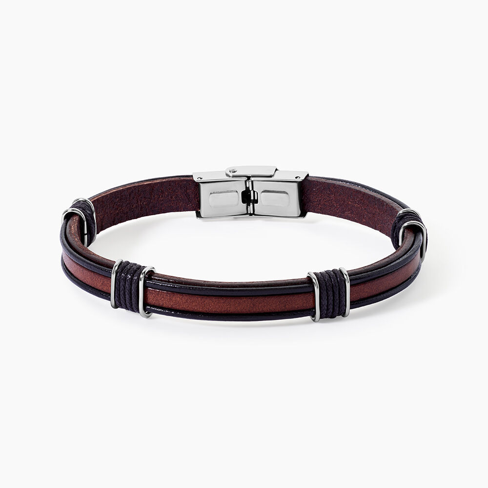 Bracelet Acier Blanc Jeff - Bracelets cuir Homme | Marc Orian