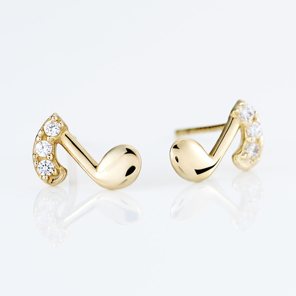 Boucles D'oreilles Or Jaune Xavierine Oxydes - Pendantes Femme | Marc Orian