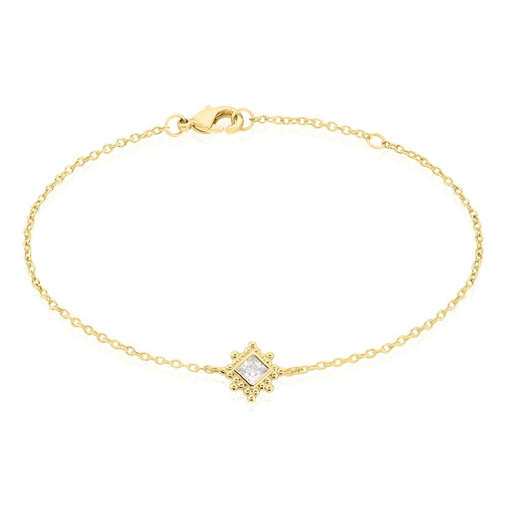 Bracelet Bobbie Plaqué Or Jaune Oxyde De Zirconium - Bracelets chaînes Femme | Marc Orian