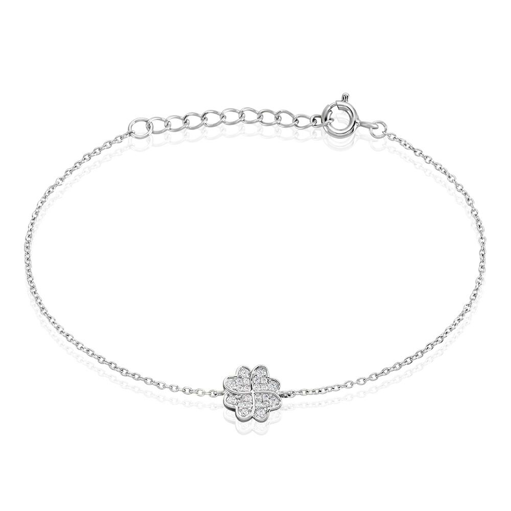 Bracelet Ottilie Argent Blanc Oxyde De Zirconium - Bracelets fantaisie Femme | Marc Orian