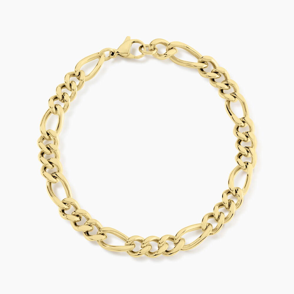 Bracelet Maille Acier Doré Virgil - Bracelets mailles Homme | Marc Orian