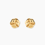 Boucles D'Oreilles Puces Ombeline Argent Dor&eacute; A L'Or 750/1000 - Puces Femme | Marc Orian