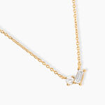 Collier Sextus Or Jaune Diamant Synth&eacute;tique - Colliers avec pierres Femme | Marc Orian