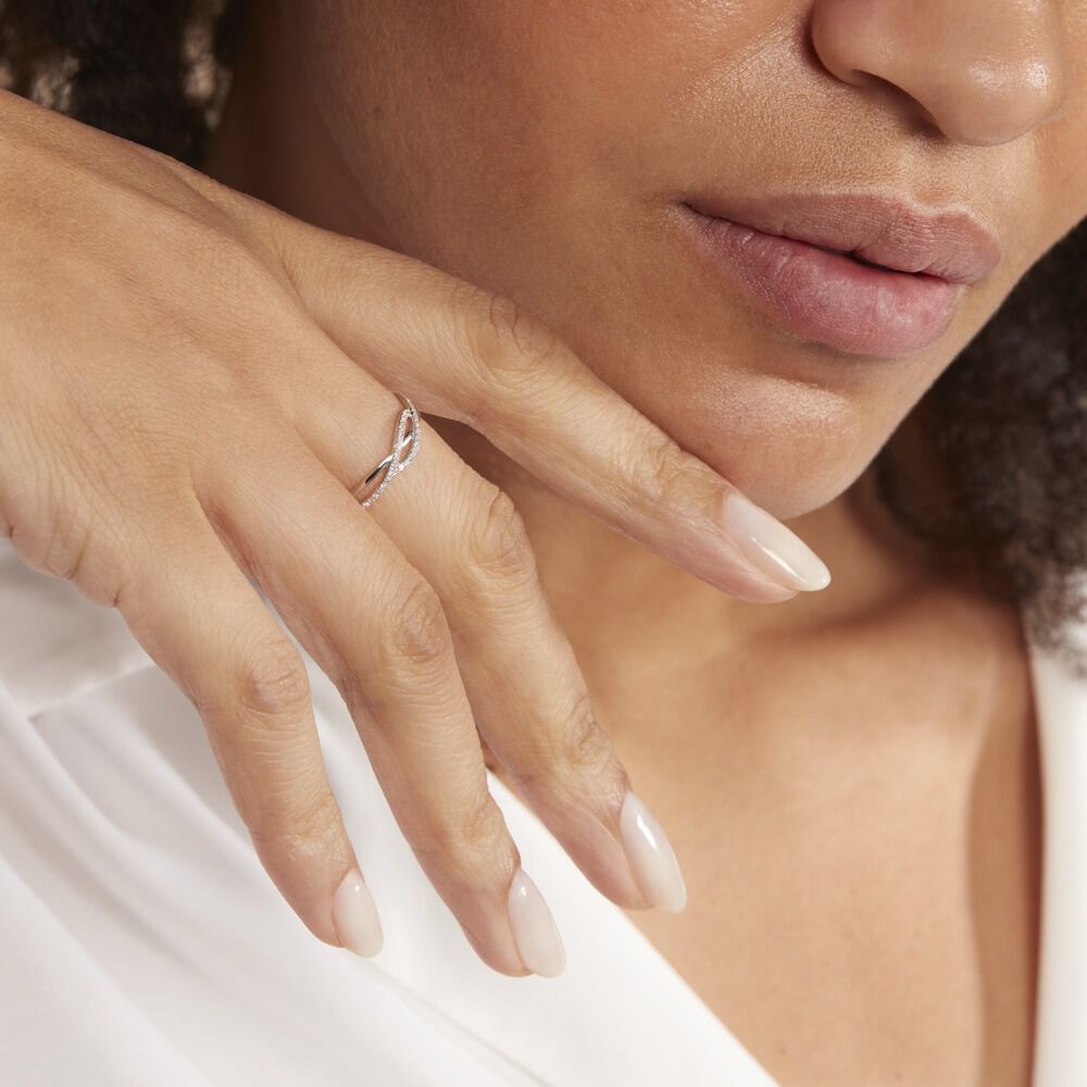 Bague Ursulla Or Blanc Diamant - Bagues pierres précieuses Femme | Marc Orian